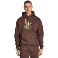 LCKR Oswego Herren Kapuzenpullover - Braun - Größe M - Baumwoll-Fleece von LCKR