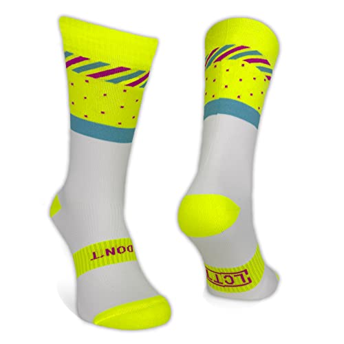 LCTT Lange Sportsocken für Rennrad, MTB, Laufen und Crossfit für Männer und Frauen, Spaß und Farbenfroh für Wandern, Laufen, Fitnessstudio - Technische Kompressionssocken aus Phosphorit für den Sport. von LCTT