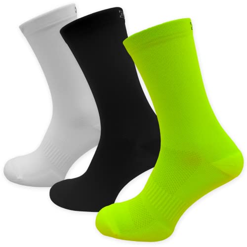 LCTT Lange Sportsocken für Rennrad, MTB, Laufen und Crossfit für Männer und Frauen, Spaß und Farbenfroh für Wandern, Laufen, Fitnessstudio - Technische Kompressionssocken aus Phosphorit für den Sport. von LCTT