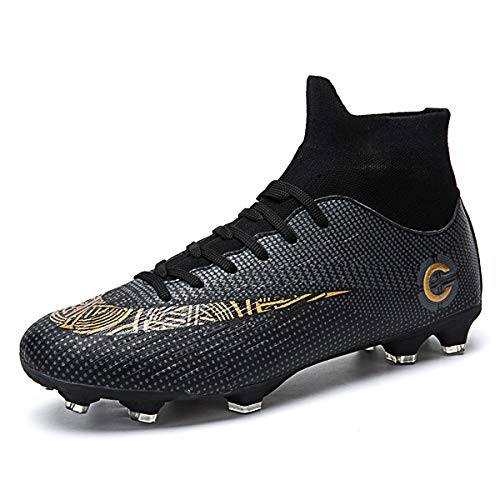 Football Boots Men's High Top Spikes Soccer Training Shoes Soccer Boots Cleats Profession Athletics Teenager Outdoor Soccer Shoes von LCXAX