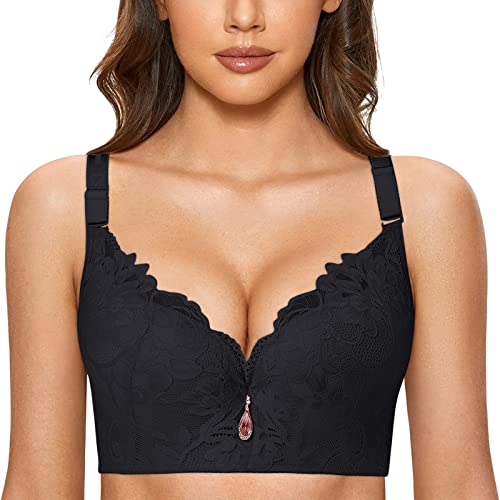 BH Damen Push Up mit volumenreichen Oktoberfest Weiß Bügel-Push-Up BH Große Größen Tracht Schalen BH Balconette Sexy Dirndl BH Bra Büstenhebe Spitze 95 e Große Brüste Bustier Büstenhalter von LCpddajlspig