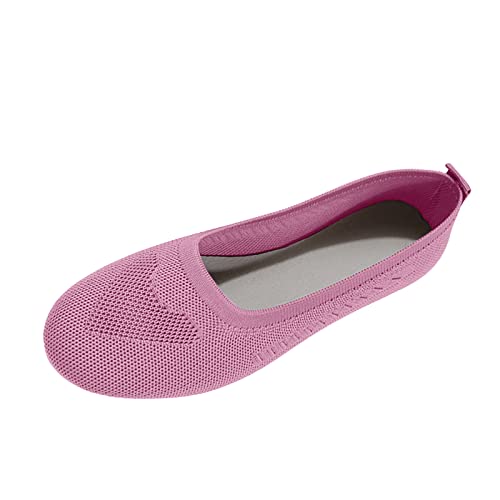 Ballerinas Damen Riemchenballerina Geschlossene Klassisch Elegant Atmungsaktiv Runde Zehe Sportlich Balerinaschuhe Ballerina Weiche Einfarbig Freizeitschuhe Bequem Slip On Flache Schuhe Brautschuhe von LCpddajlspig