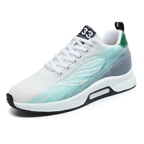 Breeze Schuhe, Elevate Shoes Herren, Elevateshoes Elevator Schuhe Die Größer Machen Unsichtbare Breeze Aufzug Turnschuhe Plateau Sneaker & Sportschuhe Mesh Weiße 42 von LCpddajlspig