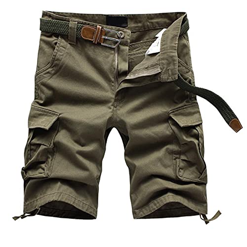 Cargohose Herren Slim Fit Baumwolle Arbeitshose Mit Taschen Leichte Sommerhose Loose Fit Outdoorhose Ranger Hose Stretch Freizeithose Zip Off Sommer Tactical Hose Wanderhose von LCpddajlspig