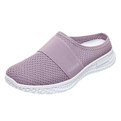 Clogs Damen Mit Fussbett, Vorne Geschlossen Outdoor Deichmann Schuhe Orthopädische Schuhe Sommer mit Leichter Sohle Gesundheitsschuhe Atmungsaktiv Mesh Pantoletten Diabetic Air Cushion Hausschuhe von LCpddajlspig