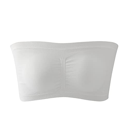 Damen Trägerloser BH Nahtloser mit Geformte Cups BH Trägerlos Bandeau BH Gepolsterter Ohne bügel Seamless Unsichtbarer BH Große GrößeUnsichtbarer BH Ohne Träger Strapless Bra Bralette BH von LCpddajlspig