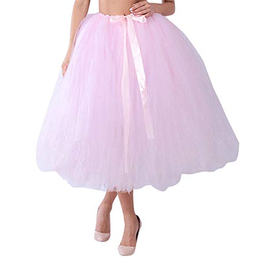 Damen Tüllrock 50Er Rockabilly Sexy Sequin Minirock Ballettkleid Dehnbarer Gummibund Elastisch Tanzkleidung Faltenrock Karneval Kostüm Tütü Festival Lang Lagig Tüll Ballettkleidung Unterrock von LCpddajlspig