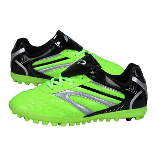Fussballschuhe 35 Jungen, Fussballschuhe Jungen Stollenschuhe Fußball Kinder Multinocken Multinoppenschuhe Fussball Fußballschuhe Breit Football Shoes Laufschuhe Grün 34 von LCpddajlspig