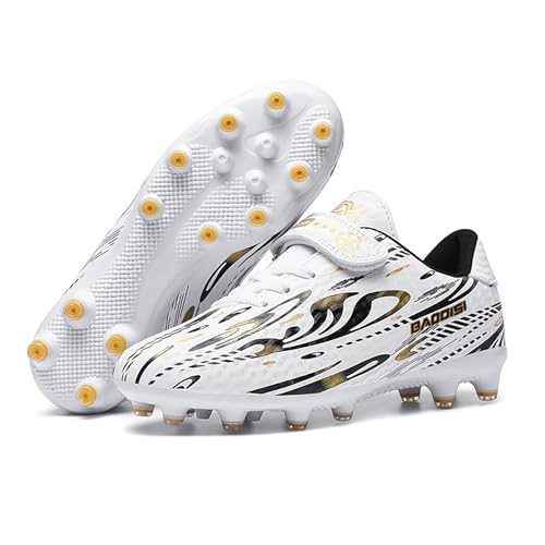 Fussballschuhe Jungen: Stollenschuhe Fußball Kinder Multinocken Multinoppenschuhe Fussball Breite Füße Fußballschuhe Sportschuhe Breit Geschnittene Football Shoes Laufschuhe Fusballschuhe von LCpddajlspig