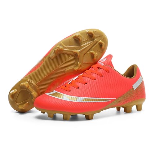 Fussballschuhe Jungen: Stollenschuhe Fußball Kinder Multinocken Sportschuhe Breit Geschnittene Fußballschuhe Multinoppenschuhe Fussball Breite Füße Football Shoes Fusballschuhe Soccer Shoes von LCpddajlspig