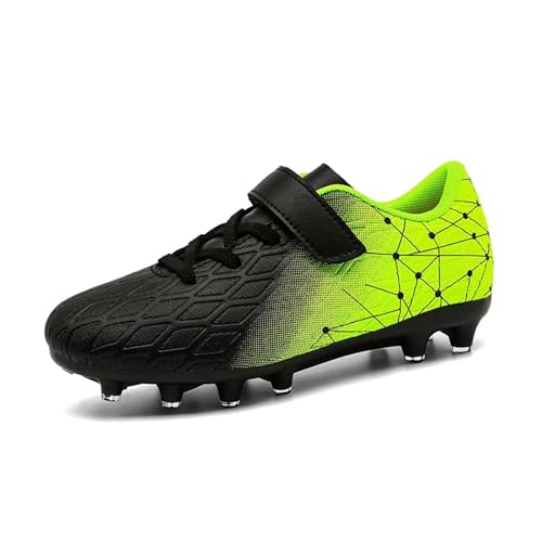 Fussballschuhe Kinder 32, Fussballschuhe Jungen Stollenschuhe Fußball Kinder Multinocken Fußballschuhe Football Shoes Breite Füße Multinoppenschuhe Fussball Soccer Shoes Größe 28-42 von LCpddajlspig