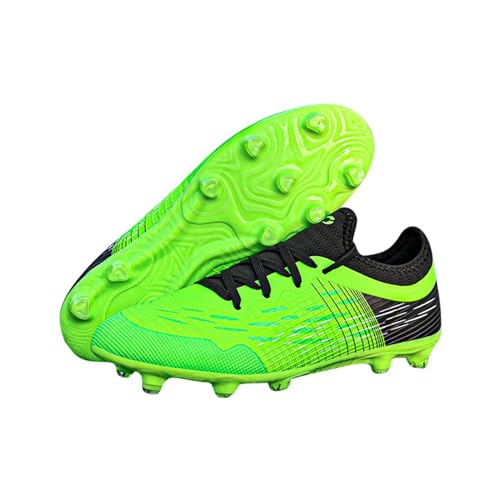 Fußballschuhe Kinder 32, Fussballschuhe Jungen Stollenschuhe Fußball Kinder Multinocken Fußballschuhe Multinoppenschuhe Fussball Breite Füße Football Shoes Soccer Shoes Größe 28-42 von LCpddajlspig