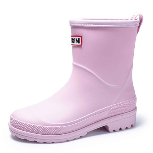 Gummistiefel Extra Weit, Gummistiefel Damen Extra Weit Regenstiefel Weitschaft Regenschuhe Gartenstiefel Rutschfeste Stiefel Angelstiefel Barfuß Gummischuhe Gartenschuhe Boots Leder Rosa 36 von LCpddajlspig