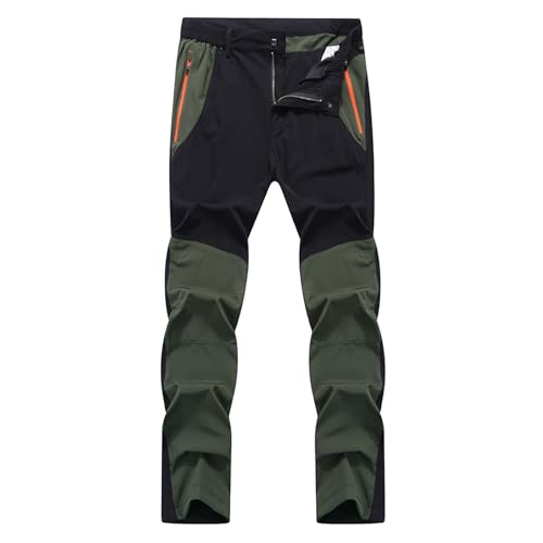 Herren Skihose Winddicht Atmungsaktiv Stretch Lang Softshellhose Hosenträger Wasserdicht Ski Thermohose Gefüttert mit Gummibund Latzhose Snowboardhose Winter 4Xl Schwarz Outdoorhose Schneehose von LCpddajlspig