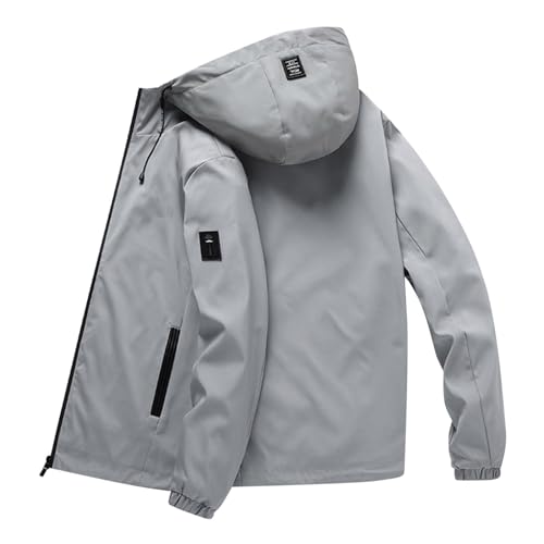Herren-Steppjacke-Übergangsjacke: Softshelljacke Herren Übergangsjacke Winterjacke Sweatjacke Winddicht Windbreaker Kapuzenjacke Funktionsjacke Warme Winter Jacket Outdoorjacke Jacken Wander Jacke von LCpddajlspig