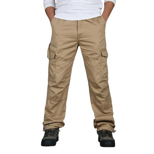 LCpddajlspig Arbeitshosen Herren Winter, Wasserdicht Winddicht Lang Outdoor Fahrrad Warm Wanderhose Winter Gefüttert Leichte Softshellhose Snowboardhose Große Größen Motorradhose Skihose Regenhose von LCpddajlspig