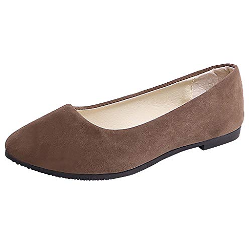 LCpddajlspig Ballerinas Damen Riemchenballerina Klassisch Atmungsaktiv Weiche Geschlossene Sportlich Elegant Balerinaschuhe Flach Schuhe Runde Zehe Bequem Freizeitschuhe Einfarbig Slip On Brautschuhe von LCpddajlspig