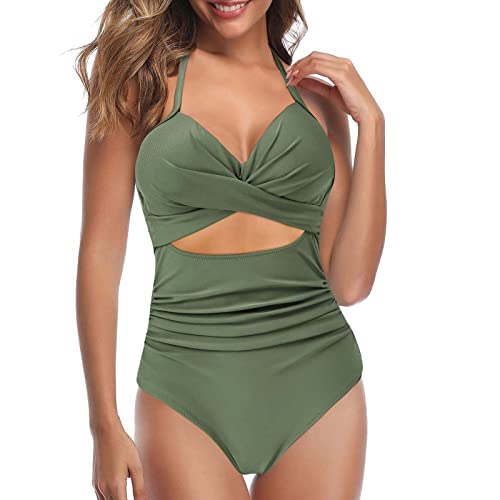 LCpddajlspig Bikini Damen Bauchweg Push Up Sexy Push Up mit Bügel Triangel Bademode Große Größen High Waist Badeanzug Beachwear Strandmode von LCpddajlspig