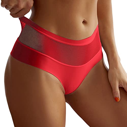 LCpddajlspig Bikini Hosen Damen High Waist Brazilian Bauchweg Sport Bikinislip Shorts High Waist Bikini Hose mit Verstellbarem Trocknend Badehose Bikinihose Bikinihöschen Bikini Slip von LCpddajlspig