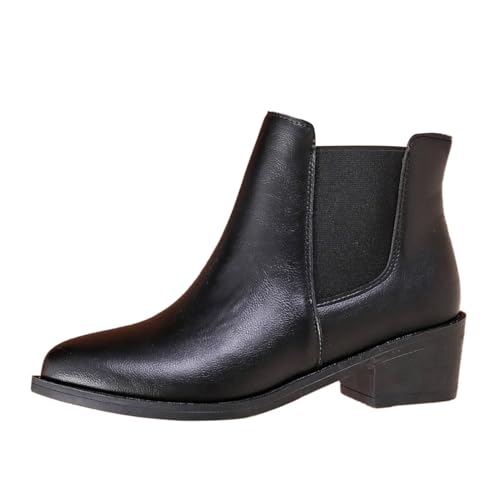 LCpddajlspig Chelsea Boots Damen Schwarz, Chelsea Boots Damen Leder, Mit Absatz Stiefelette Damenstiefeletten Stiefeletten Elegant Herbst Stiefel Weiter Schaft Damenstiefel Lederstiefel LCpddajlspig Chelsea Boots Damen Schwarz, Chelsea Boots Damen Leder, Mit Absatz Stiefelette Damenstiefeletten Stiefeletten Elegant Herbst Stiefel Weiter Schaft Damenstiefel Lederstiefel von LCpddajlspig