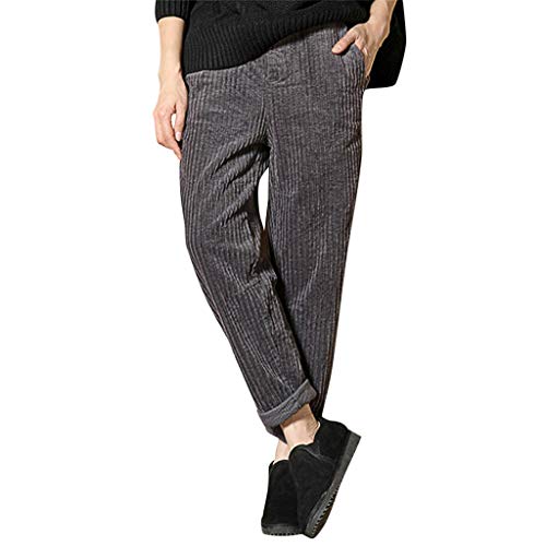 LCpddajlspig Cordhose Damen Beige Stretch Bootcut Freizeithose Baumwolle Lang Kordhose Breitcord Hose Warm Freizeithosen Große Größen High Waist Schwarz Baggy Jogginghose Hohe von LCpddajlspig