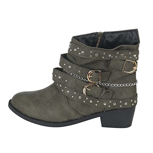 LCpddajlspig Damen Stiefeletten Mit Absatz, Damen Stiefeletten, Damenstiefeletten Ankle Boots Leder Stiefelette Lederstiefel Plateau Stiefel Weiter Schaft Chelsea Damenstiefel von LCpddajlspig