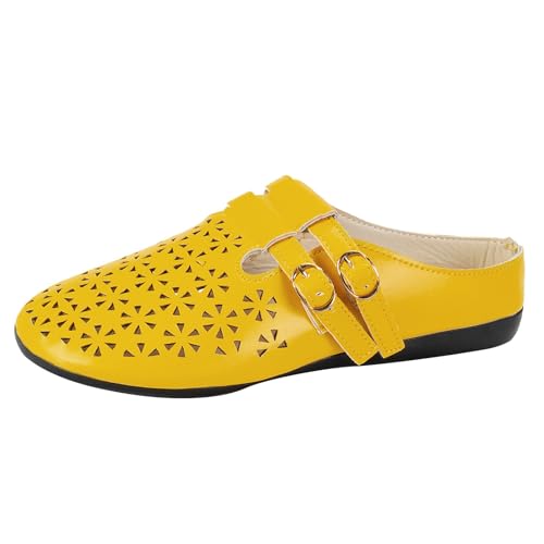 LCpddajlspig Gartenschuhe Damen - Gartenclogs wasserdicht Damen Echtes Leder Leicht Damen Sommer Garten Clogs von LCpddajlspig