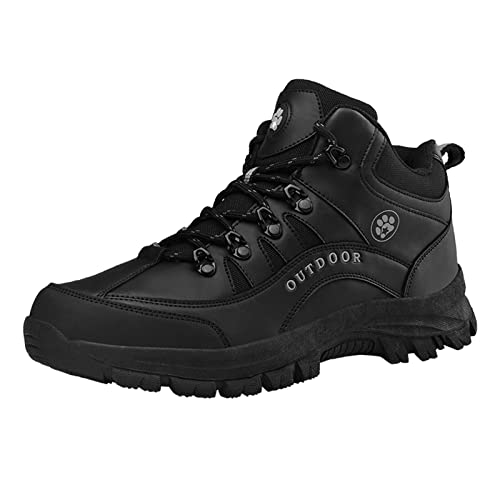 LCpddajlspig Hiking Shoes Herren Füße Wasserdicht Wanderstiefel Sicherheitsschuhe Motorrad Winter Breite Outdoor Schuhe Arbeitsschuhe Leicht Bergschuhe Bequeme Rutschfeste Trekkingschuhe Wanderschuhe von LCpddajlspig