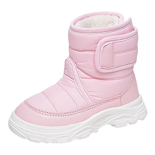 LCpddajlspig Kinder Winterschuhe Jungen, Outdoor Ski Barfussschuhe für Jungen Mädchen Rutschfeste Schneestiefel Snowboots gefütterte Wasserdicht Stiefel Winter Warme Schneeboots Winterstiefel von LCpddajlspig