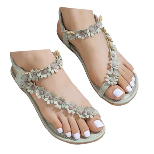 LCpddajlspig Orthopädische Schuhe Damen, Sandalen Damen Sommer Zehentrenner Breite Füße Damensandalen Flip Flops Slingback Sandaletten Flach Orthopädische Schuhe Weite H Sommerschuhe Sommer Sandale von LCpddajlspig
