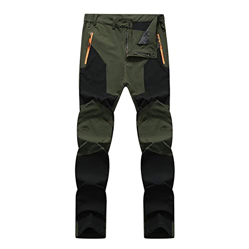 LCpddajlspig Outdoor Hosen Für Herren, Winddicht Wasserdicht Softshellhose Leichte Lang Große Größen Arbeitshosen Trekkinghose Warm Gefüttert Fahrrad Wanderhose Winter Snowboardhose Skihose Regenhose von LCpddajlspig