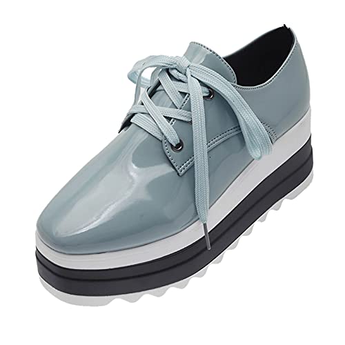 LCpddajlspig Sneaker Damen Kristall Leder Loafers Laufschuhe Weiches Flache Turnschuhe rutschfest Schnürer Sommerschuhe Freizeit Atmungsaktive Lässige Plateau Walkingschuhe Sportschuhe von LCpddajlspig