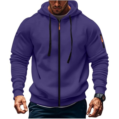 LCpddajlspig Sweatjacke Herren Mit Kapuze Zipper Hoodie Sweatshirt Jacke Sportjacken Tasche Kapuzenjacke Große Größen Trainingsjacke Outdoor Bekleidung Für Jogging Und Wandern S-4XL von LCpddajlspig