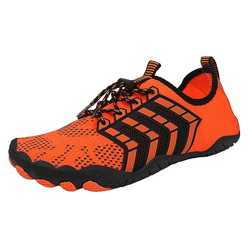 LCpddajlspig Unisex Barfußschuhe Damen Herren Wasserschuhe, Schnell Trocknend Badeschuhe, Weich Leicht Traillaufschuhe Fitnessschuhe mit rutschfest Sohle Breiter Zehenbox von LCpddajlspig