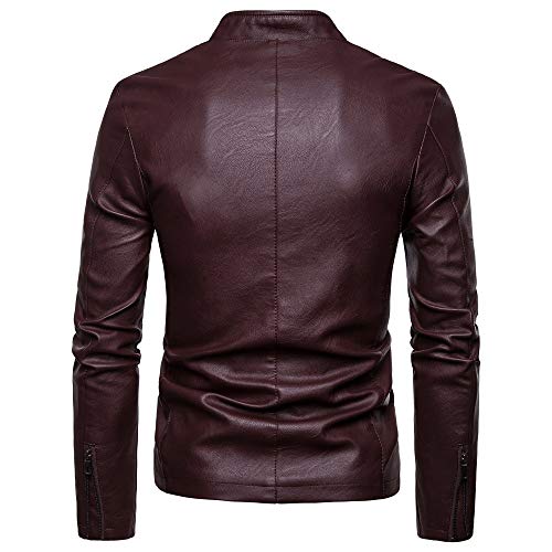 Lederjacke Herren mit Protektoren Stehkragen 5XL Motorrad Jacke Reißverschluss Vintage Bomberjacke Bikerjacke Wasserdicht Leder Winddicht Schwarz Übergangsmantel Motorradjacke Kunstlederjacke Lederjacke Herren mit Protektoren Stehkragen 5XL Motorrad Jacke Reißverschluss Vintage Bomberjacke Bikerjacke Wasserdicht Leder Winddicht Schwarz Übergangsmantel Motorradjacke Kunstlederjacke von LCpddajlspig