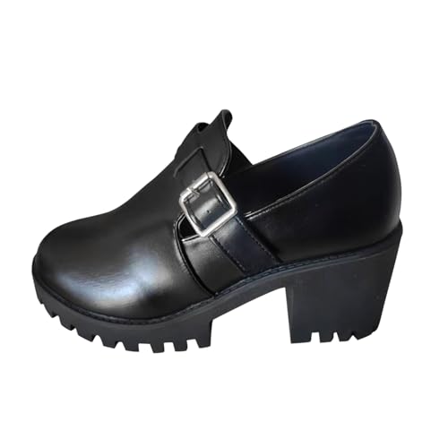 Loafer Damen Schwarz, Mary Jane Halbschuhe Für Damen, Chunky Loafers Loafer Mit Absatz Lolita Platform Shoes Plateauschuhe Blockabsatz Halbschuhe Lackschuhe Pumps Breite Füße Schwarz 42 Loafer Damen Schwarz, Mary Jane Halbschuhe Für Damen, Chunky Loafers Loafer Mit Absatz Lolita Platform Shoes Plateauschuhe Blockabsatz Halbschuhe Lackschuhe Pumps Breite Füße Schwarz 42 von LCpddajlspig