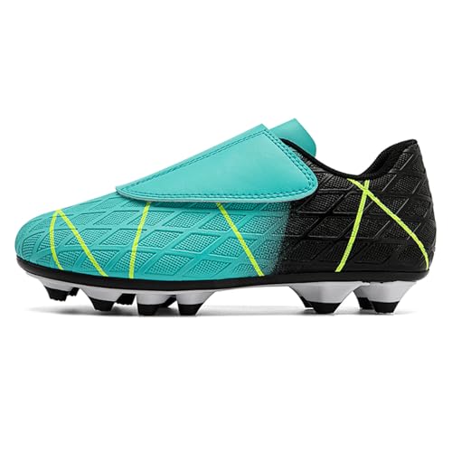 Nockenschuhe Kinder, Fussballschuhe Jungen Stollenschuhe Fußball Kinder Multinocken Multinoppenschuhe Fussball Fußballschuhe Breite Füße Football Shoes Soccer Shoes Größe 28-42 von LCpddajlspig