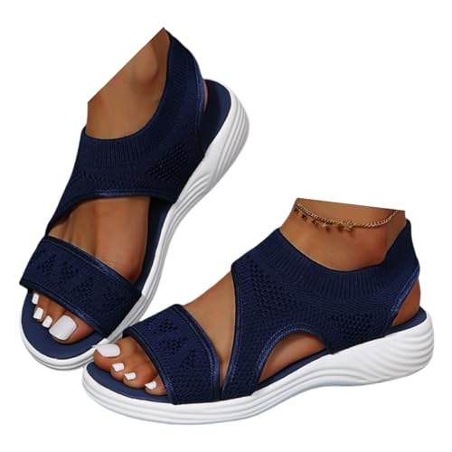 Orthopädische Sandalen Damen, Sandalen & Slides Für Damen, Breite Füße Plateau Mit Fußbett Sommerschuhe Sommer Weite Barfuss Slingback Offene Schuhe Strandsandalen Orthopädische Hausschuhe von LCpddajlspig