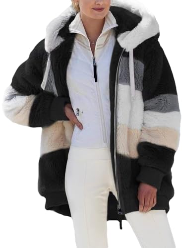 Teddyjacke Damen Mit Kapuze: Teddyfleece Jacke Damen Teddy Fleecejacke Übergangsjacke Sweatjacke Outdoor Freizeitjacke Langarm Teddy Jacke Casual Warme Kapuzenjacke Oversized Jacket Freizeit Teddyjacke Damen Mit Kapuze: Teddyfleece Jacke Damen Teddy Fleecejacke Übergangsjacke Sweatjacke Outdoor Freizeitjacke Langarm Teddy Jacke Casual Warme Kapuzenjacke Oversized Jacket Freizeit von LCpddajlspig