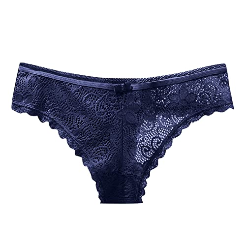 LCpddajlspig Unterhosen Damen Nahtlos Tanga Spitze Unterwäsche Baumwolle mit Spitze String Slips Große Größen Hohe Taille Panties Höschen Softfeeling Atmungsaktiv Sexy Sport High Waist Hipster von LCpddajlspig