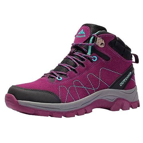 Wanderschuh Damen, Wanderschuhe Damen Wasserdicht Sneaker Hiking Shoes Bergschuhe Trailrunning Outdoor Schuhe Breite Füße Atmungsaktiv Walkingschuhe Weite H Bergschuhe Sportschuhe 37 von LCpddajlspig