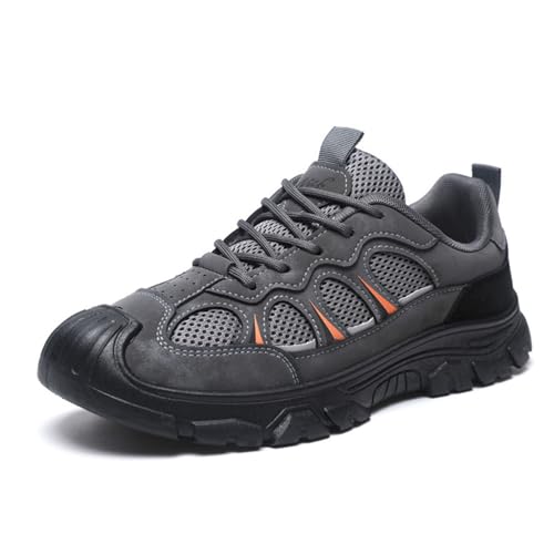 Wanderschuhe Herren Breite Füße, Trekkingschuhe Herren Wasserdicht Sneaker Hiking Shoes Outdoor Schuhe Breite Füße Atmungsaktiv Walkingschuhe Rutschfeste Bergschuhe Trailrunning Bergschuhe Sportschuhe von LCpddajlspig