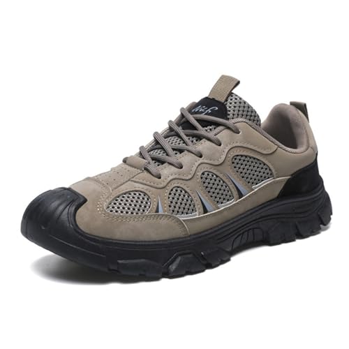 Wanderschuhe Herren Wasserdicht Leicht, Trekkingschuhe Herren Wasserdicht Sneaker Hiking Shoes Outdoor Schuhe Breite Füße Atmungsaktiv Walkingschuhe Rutschfeste Bergschuhe Trailrunning Bergschuhe Spor von LCpddajlspig