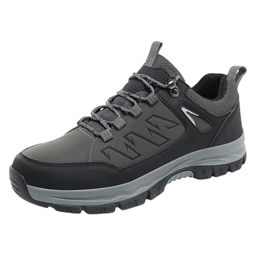 Wasserfeste Wanderschuhe Herren, Trekkingschuhe Herren Wasserdicht Sneaker Bergschuhe Bergschuhe Rutschfeste Hiking Shoes Weite H Outdoor Schuhe Breite Füße Atmungsaktiv Walkingschuhe Wanderstiefel 45 von LCpddajlspig