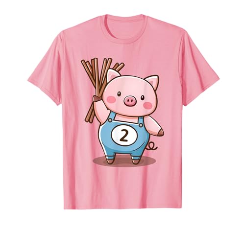 Three Little Pigs Pig 2 Kostüm Kinder Erwachsene T-Shirt Three Little Pigs Pig 2 Kostüm Kinder Erwachsene T-Shirt von LDB 3 Little Pigs Costume Shirts