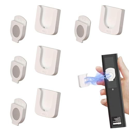 4 Stück Magnethalterung Fernbedienungshalter Magnethalterung Fernbedienungshalter Wandhalterung Wand Fernbedienung Halterung Schule Zuhause -Weiss von LDBKLGHJ