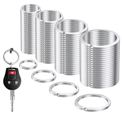 Praktische Schlüsselringe in Verschiedenen Größen – Robuste Schlüsselringe aus 304 Edelstahl – Ideal für Herren & Damen – Schlüsselanhänger & DIY Zubehör von LDBKLGHJ
