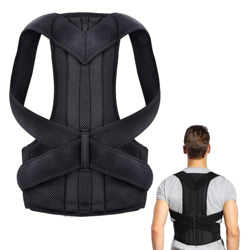 Rücken Geradehalter - Hochwertiger Rückenstützgürtel, Haltungskorrektur für Herren und Damen, Rückengurt Rückenstrecker mit Schultergurt-Den Schmerz Lindern(2XL) von LDBKLGHJ