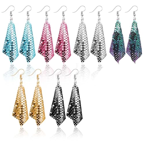 Tropfen Ohrringe, Ohrringe Fasching, Modeschmuck Ohrringe, Discokugel Ohrringe und Quasten Ohrringe von LDBKLGHJ