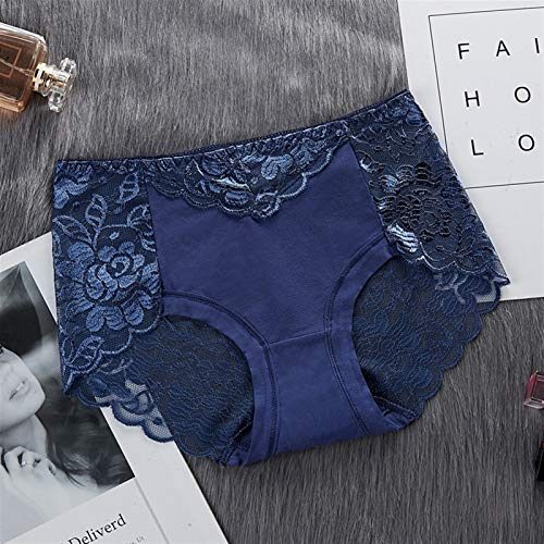 Bequemes Hipster Höschen Unterhosen Panties Frauen Baumwolle Unterwäsche Höschen Schlüpfer Sexy Spitze Mid- Taille Hohl Weibliche Unterhose Hip Lift Unterhose Für Lady Plus Size Dessous Full Stretchy von LDGF